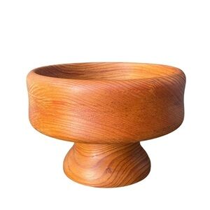 Handcrafted Wooden Bowl Candle Holder